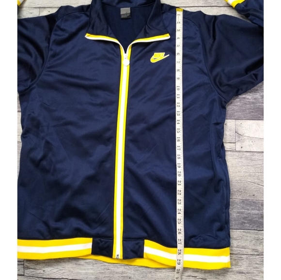 Vintage 90s Y2K Nike Full Zip Track Jacket Navy L - Picture 6 of 8